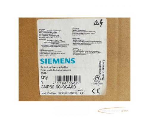 Siemens 3NP5260-0CA00 Sicherungslasttrennschalter - ungebraucht! - - Bild 4