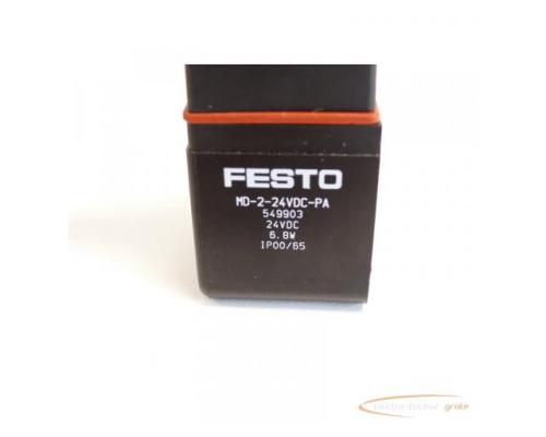 Festo MD-2-24VDC-PA Magnetspule mit Stecker 549903 - ungebraucht! - - Bild 3