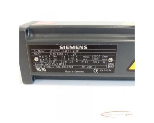 Siemens 1FT6021-6AK71-4HH0 SN:YFX315806601001 - ungebraucht! - - Bild 4