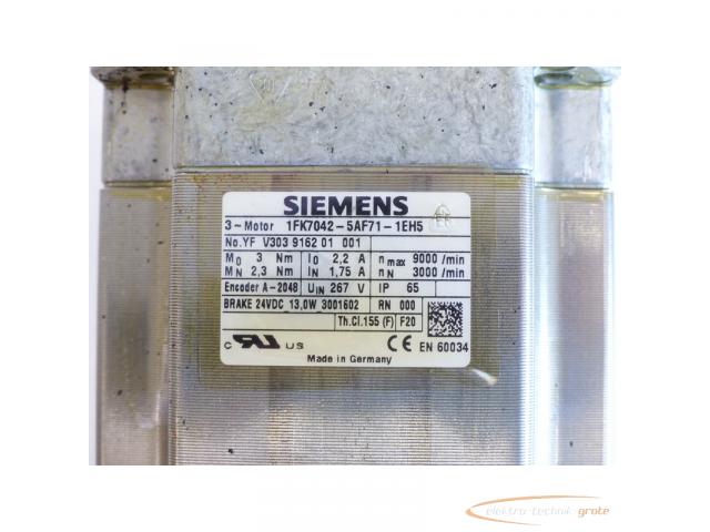 Siemens 1FK7042-5AF71-1EH5 Synchronservomotor SN:YFV303916201001 - 4