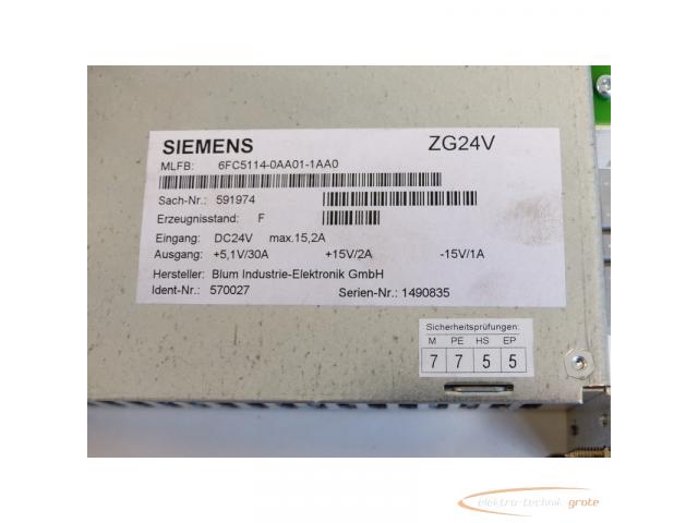 Siemens 6FC5114-0AA01-1AA0 Stromversorgung SN:1490835 - ungebraucht! - - 4