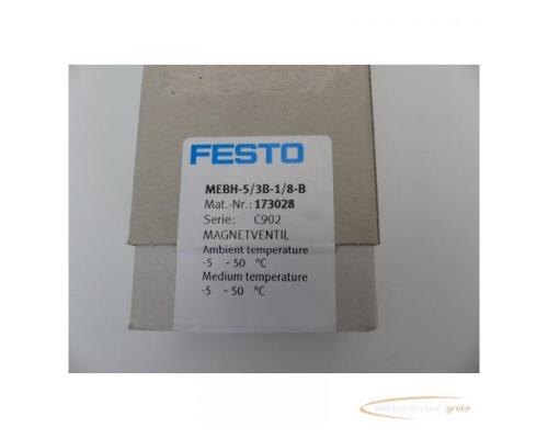 Festo MEBH-5/3B-1/8-B Magnetventil 173028 > ungebraucht! - Bild 2