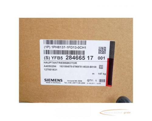 Siemens 1PH8137-1FD13-0CH1 Hauptantriebsmotor > ungebraucht! - Bild 3
