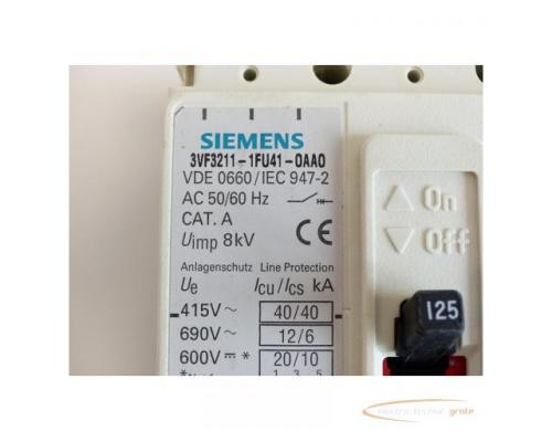 Siemens 3VF3211-1FU41-0AA0 Leistungsschalter 125A - ungebraucht! - - Bild 3