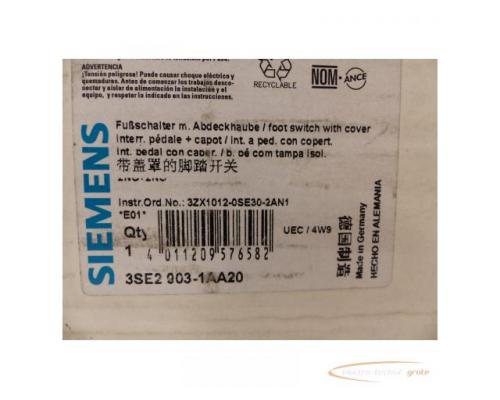 Siemens 3SE2903-1AA20, Fußtaster in orig Verpackung , - ungebraucht! - - Bild 3