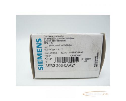 Siemens 3SB3203-0AA21, Drucktaster, > ungebraucht! - Bild 2