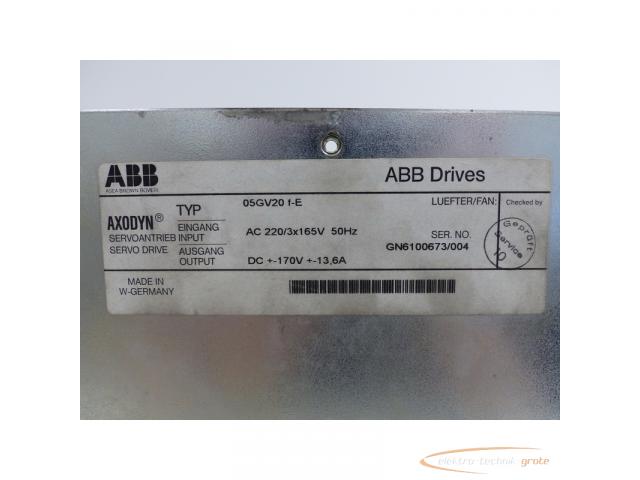 ABB 05GV20 f-E AXODYN Servoantrieb SN:GN6100673/004 - generalüberholt! - - 5