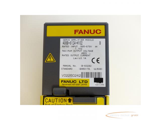 Fanuc A06B-6124-H102 Servo Amplifier Module SN:V02260242 - ungebraucht! - - 4