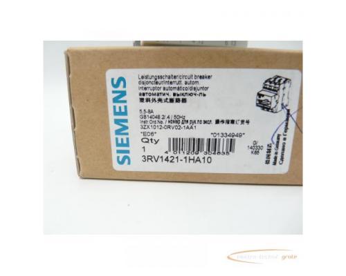 Siemens 3RV1421-1HA10, Leistungsschalter, > ungebraucht! - Bild 2