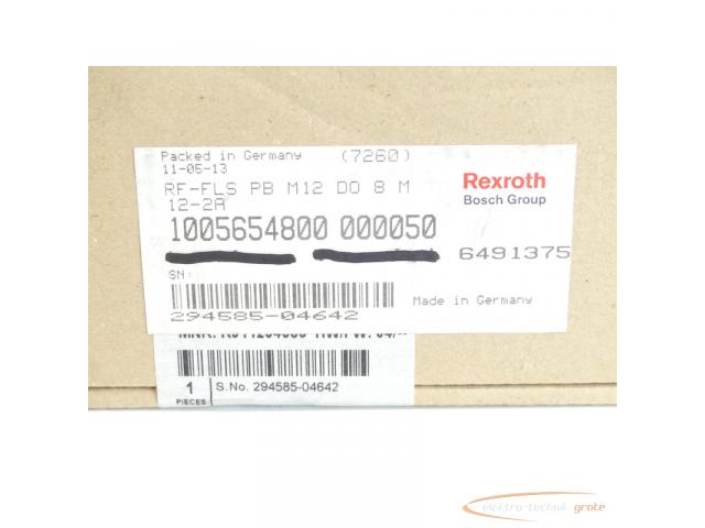 Rexroth RF-FLS PB M12 00 8 M MNR: R911294585 SN:294585-04642 - ungebraucht! - - 3