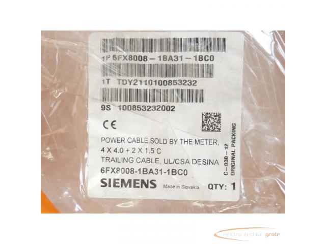 Siemens 6FX8008-1BA31-1BC0 Motorleitung Meterware 12.00 m > ungebraucht! - 3
