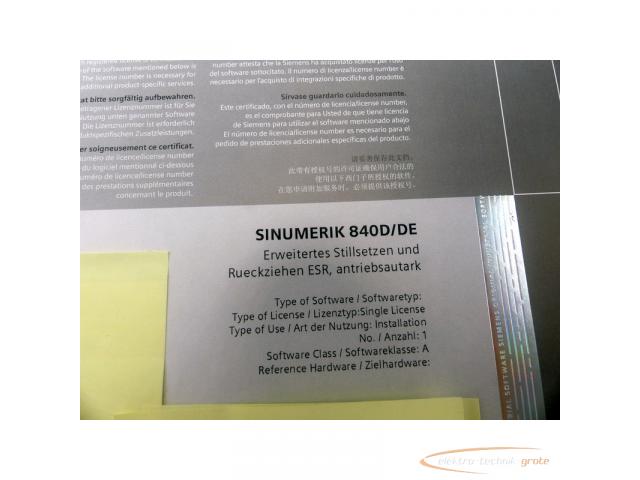 Siemens 6FC5250-0AE01-0AA0 Softwarelinenz > ungebraucht! - 3