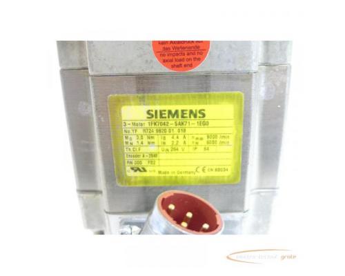 Siemens 1FK7042-5AK71-1EG0 Synchronservomotor SN:YFR724982001018 - Bild 4