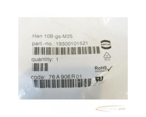 Harting Han 10B-gs-M25 Tüllengehäuse 19300101521 - ungebraucht! - - Bild 2