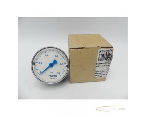 Festo MA-50-1-G1/4-MPA Mat.Nr. 192734 Serie: V3 Manometer > ungebraucht! - Bild 1