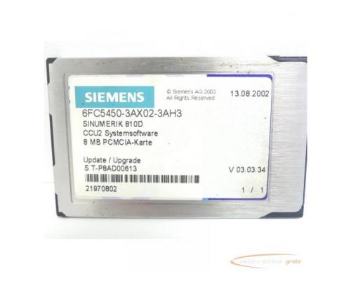 Siemens 6FC5450-3AX02-3AH3 CCU2 Systemsoftware SN:P8AD00613 - Bild 3