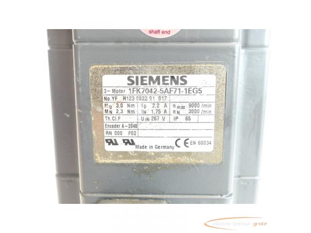 Siemens 1FK7042-5AF71-1EG5 Synchronservomotor SN:YFR123002201017 - 4