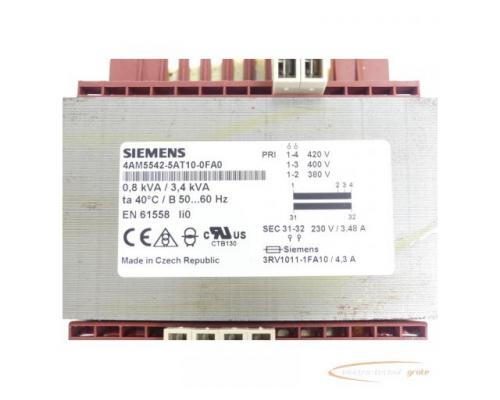 Siemens 4AM5542-5AT10-0FA0 Transformator SN:JTA142580 - Bild 3