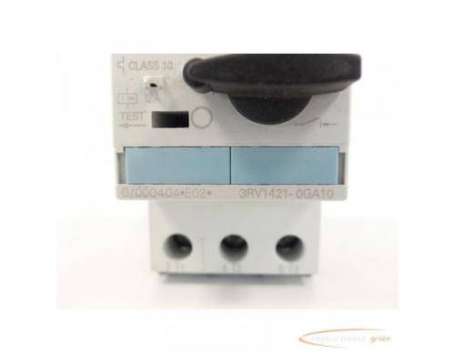 Siemens 3RV1421-0GA10 Motorschutzschalter + 3RV1901-1E Hilfsschalter - Bild 4