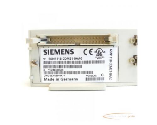 Siemens 6SN1118-0DM21-0AA0 Regelungseinschub Version C SN:T-MD2047656 - Bild 4