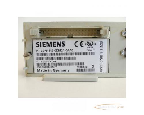 Siemens 6SN1118-0DM21-0AA0 Regelungseinschub Version D SN:T-CD21120058 - Bild 4