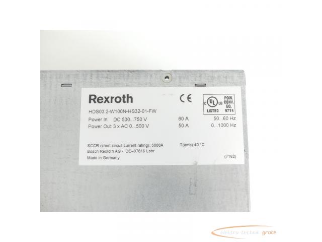Rexroth HDS03.2-W100N - HS32-01-FW MNR: R911190012 SN:291389-09879 - gen.-üb! - - 5