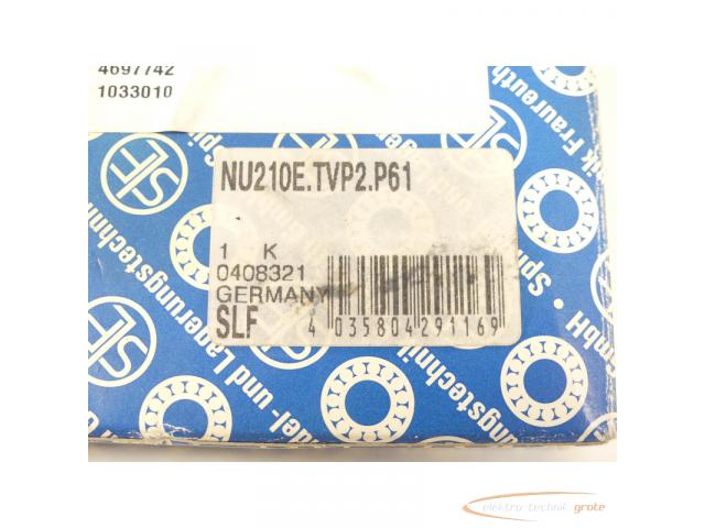 SLF NU210 E . TVP2.P61 Zylinderrollenlager 0408321 - ungebraucht! - - 2