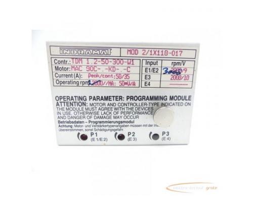 Indramat MOD 2/1X110-017 Programmiermodul für TDM 1.2-50-300-W1 - Bild 1