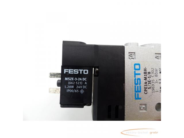 Festo CPE14-M1BH-5/3E-1/8 + MSZE-3-24 DC Magnetventil - 6