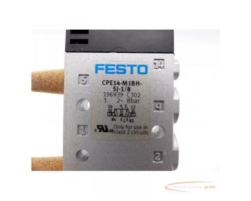 Festo CPE14-M1BH-5/3E-1/8 + MSZE-3-24 DC Magnetventil + Schalldämpfer - Bild 4