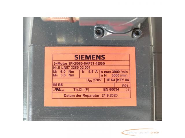 Siemens 1FK6060-6AF71-1EG0 SN:ELN87328502001 - mit 12 Monaten Gewährleistung! - - 4
