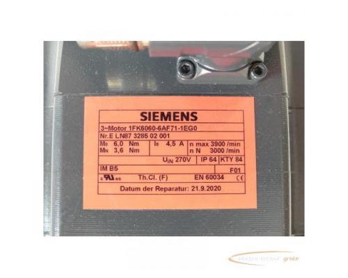 Siemens 1FK6060-6AF71-1EG0 SN:ELN87328502001 - mit 12 Monaten Gewährleistung! - - Bild 4