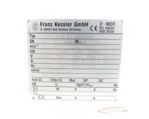 Franz Kessler DM 100 / 2 LX Drehstrom-Asynchronmotor SN:190072 - ungebraucht! - - Bild 4