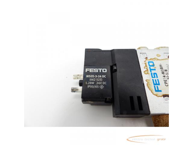 Festo CPE14-M1BH-5J-1/8 Magnetventil 196939 + Schalldämpfer - 4