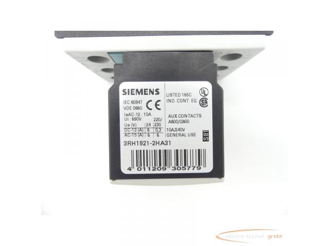 Siemens 3RT1024-1B..0 + 3RH1921-2HA31 Schütz - 4