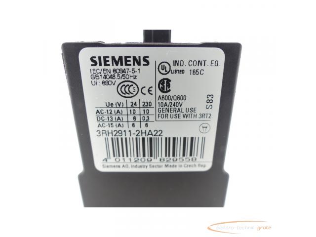 Siemens 3RH2911-2HA22 Hilfsschalterblock - 2