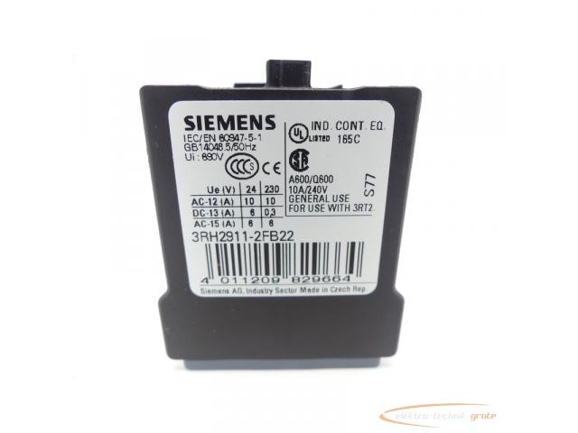 Siemens 3RH2911-2FB22 Hilfsschalterblock - 2