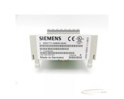 Siemens 6SN1111-0AB00-0AA0 Version: A SN: T-W32081935 - Bild 2