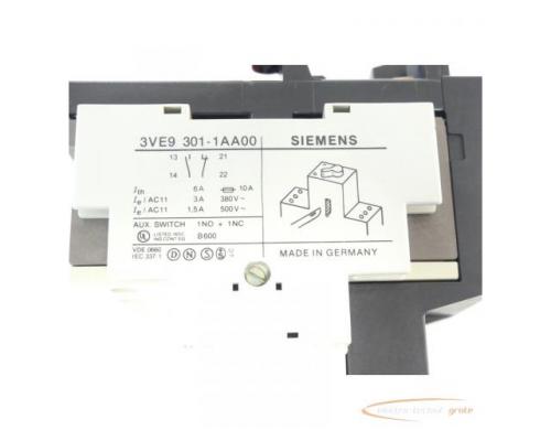Siemens 3VE3000-2MA00 Schütz + 3VE9301-1AA0 Hilfsstromschalter + 3VE9307-5AA00 - Bild 3