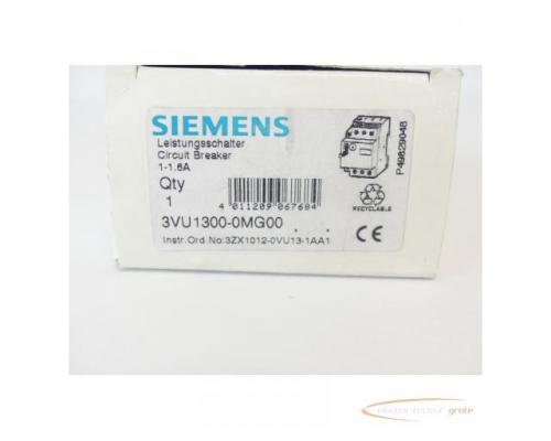 Siemens 3VU1300-0MG00 Leistungsschalter 1 - 1,6A - ungebraucht! - - Bild 2