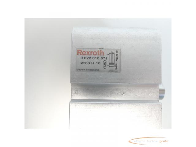 Rexroth 0 822 010 671 Pneumatik-Zylinder D 63 H 10 - 3
