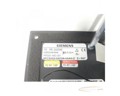 Siemens 6FC5203-0AD26-0AA0 - Z / Z= S07 Maschinensteuertafel SN:322262 - Bild 3