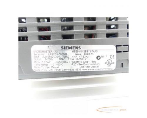 Siemens 6SE6410-2BB13-7AA0 Frequenzumrichter - Bild 3