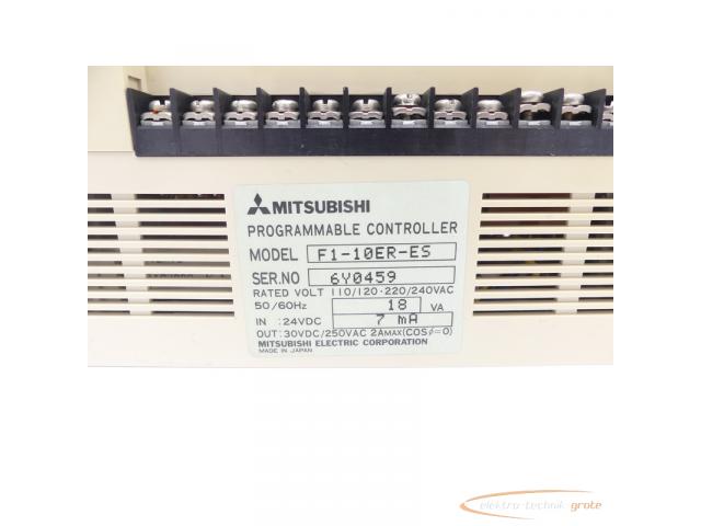 Mitsubishi F1-10ER-ES Programmable Controller SN: 6Y0459 - 3