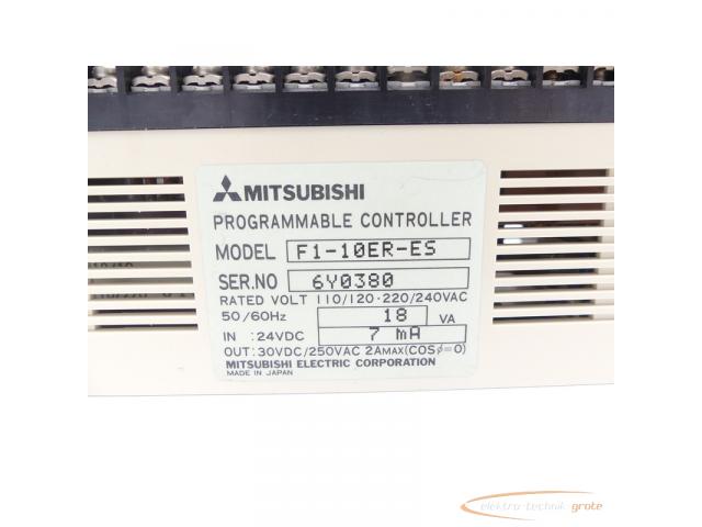 Mitsubishi F1-10ER-ES Programmable Controller SN: 6Y0380 - 3
