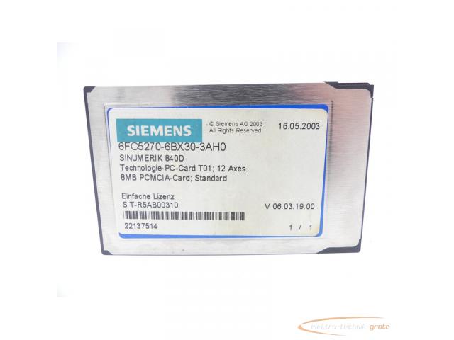 Siemens 6FC5270-6BX30-3AH0 Technologie PC Card - 1