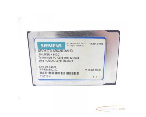 Siemens 6FC5270-6BX30-3AH0 Technologie PC Card - Bild 1