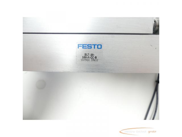 Festo SLT-20-100-A-CC-B Mini-Schlitten 197906 + 2 Balluff Sensoren - 6