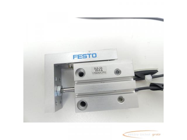Festo SLS-10-10-P-A Mini-Schlitten 170492 + 2 Balluff Sensoren - 5
