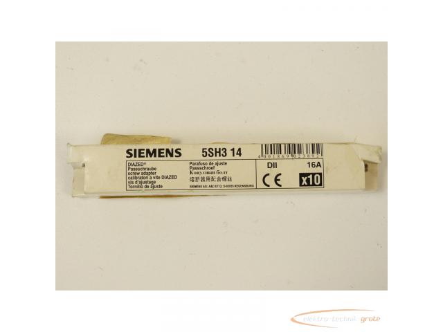 Siemens 5SH3 14 DIAZED DII 16A Passschraube VPE = 10 St. - ungebraucht! - - 1